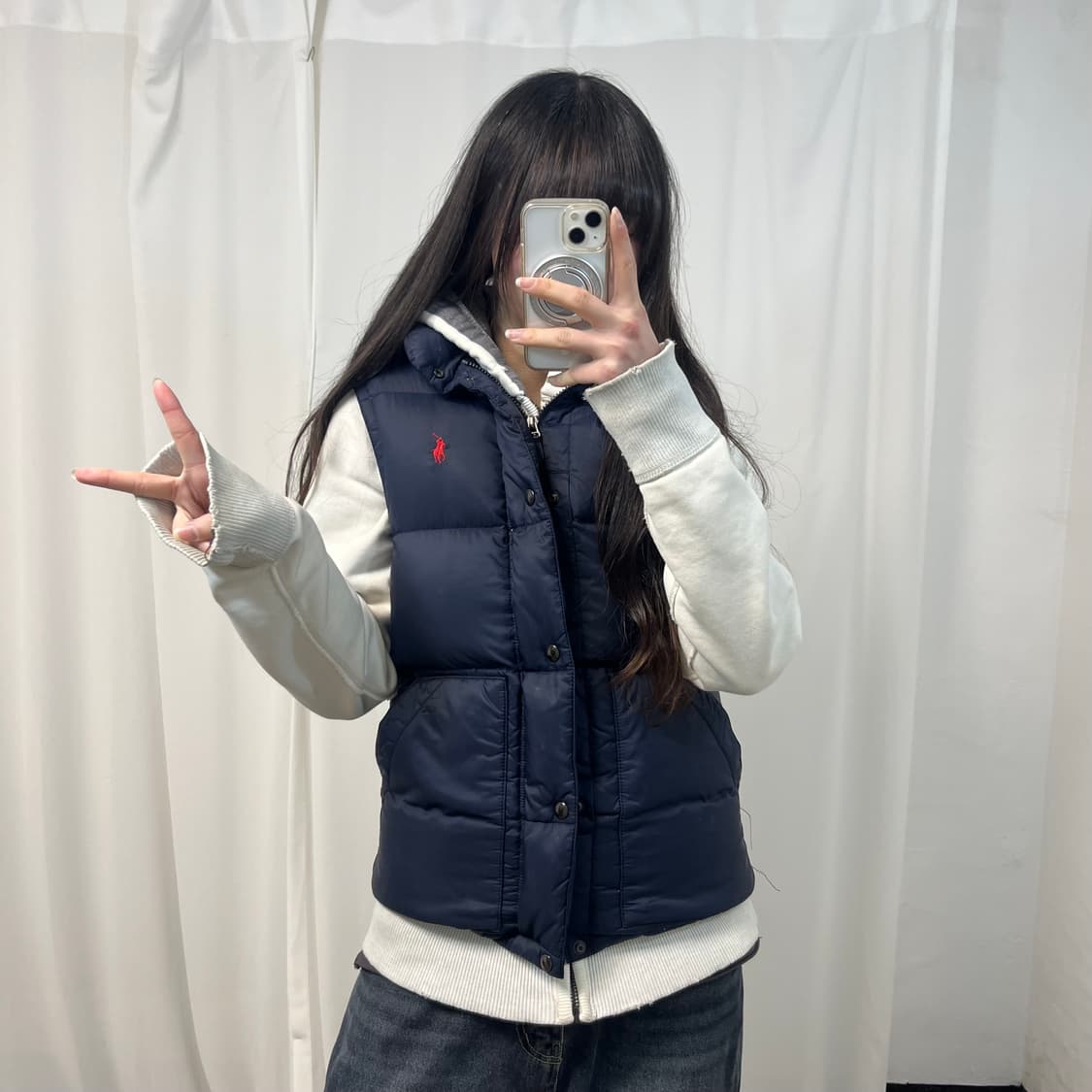 Polo Ralph Lauren Navy Padded Vest 상품이미지2