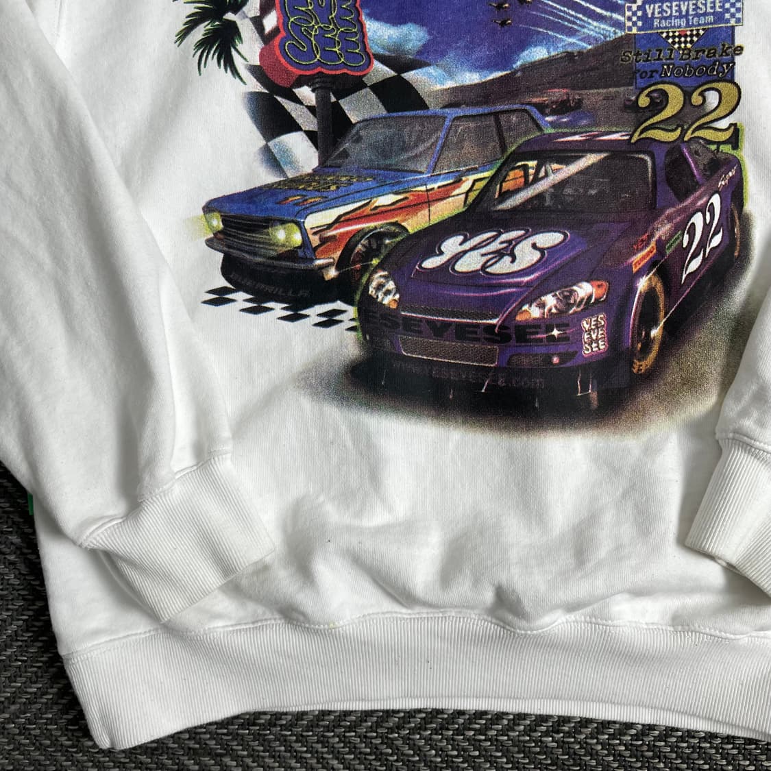 예스아이씨 레이싱 빅로고 그래픽 후드 티셔츠 o 2959 상품이미지2