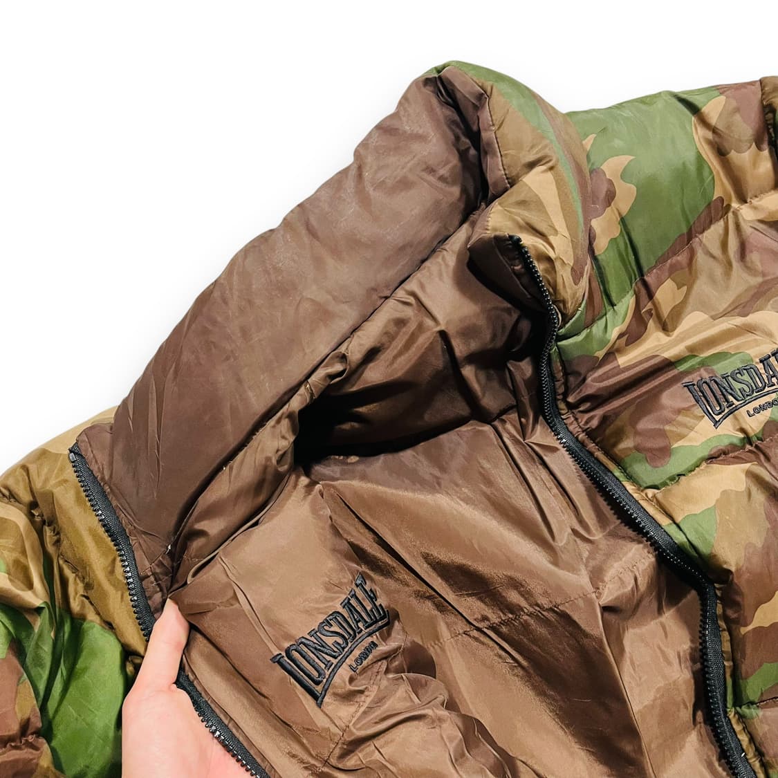 LONSDALE Camouflage duck padded jacket 상품이미지5