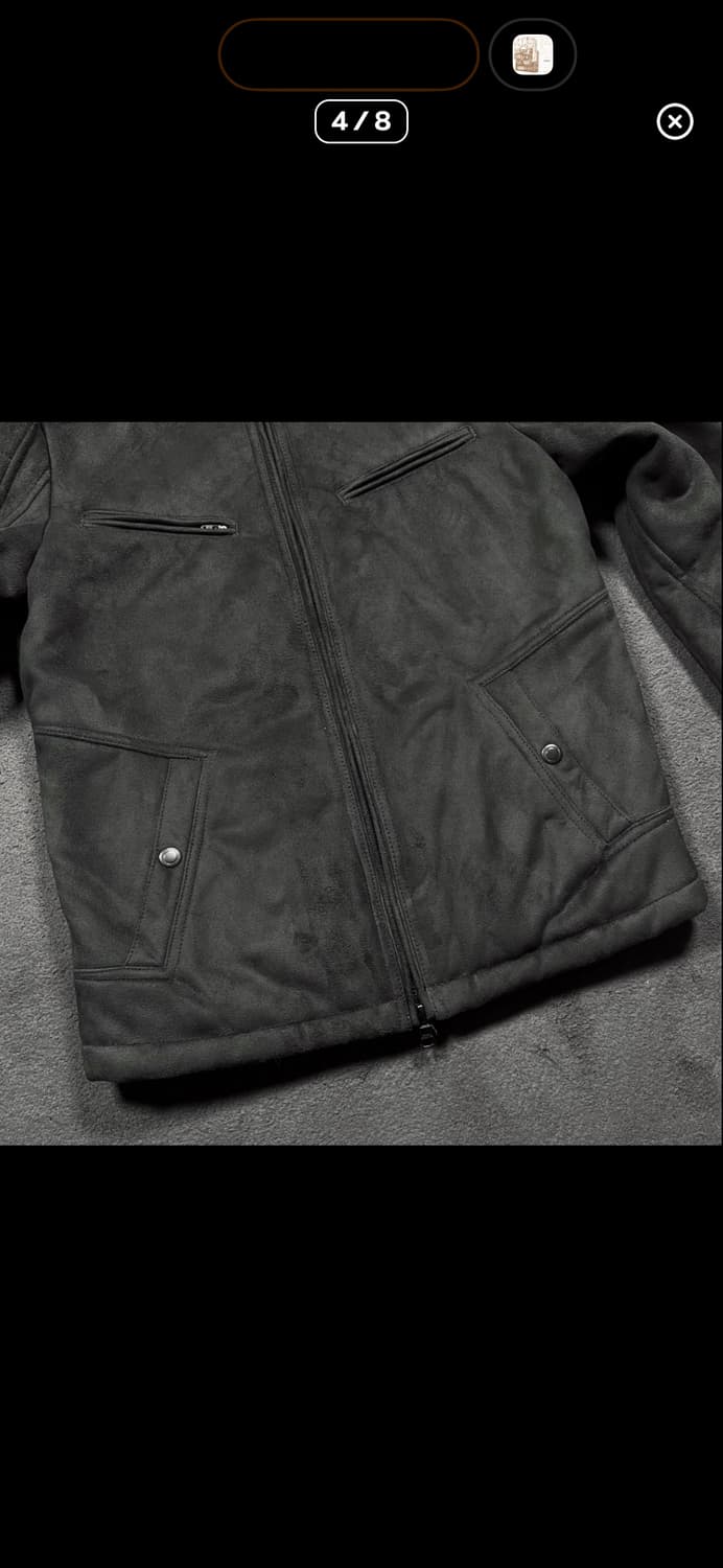 아르마니 익스체인지 스웨이드 바이커 투웨이 자켓 상품이미지4