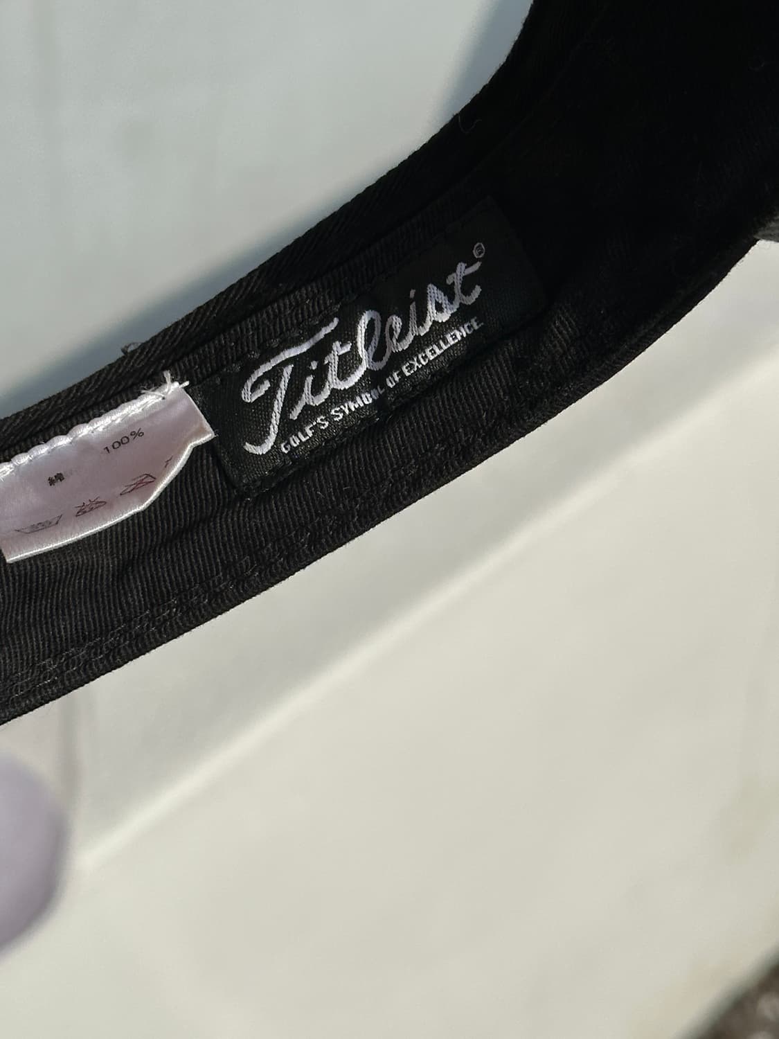 [F] 타이틀리스트 로고 블랙 썬바이저 썬캡 모자 b 상품이미지7