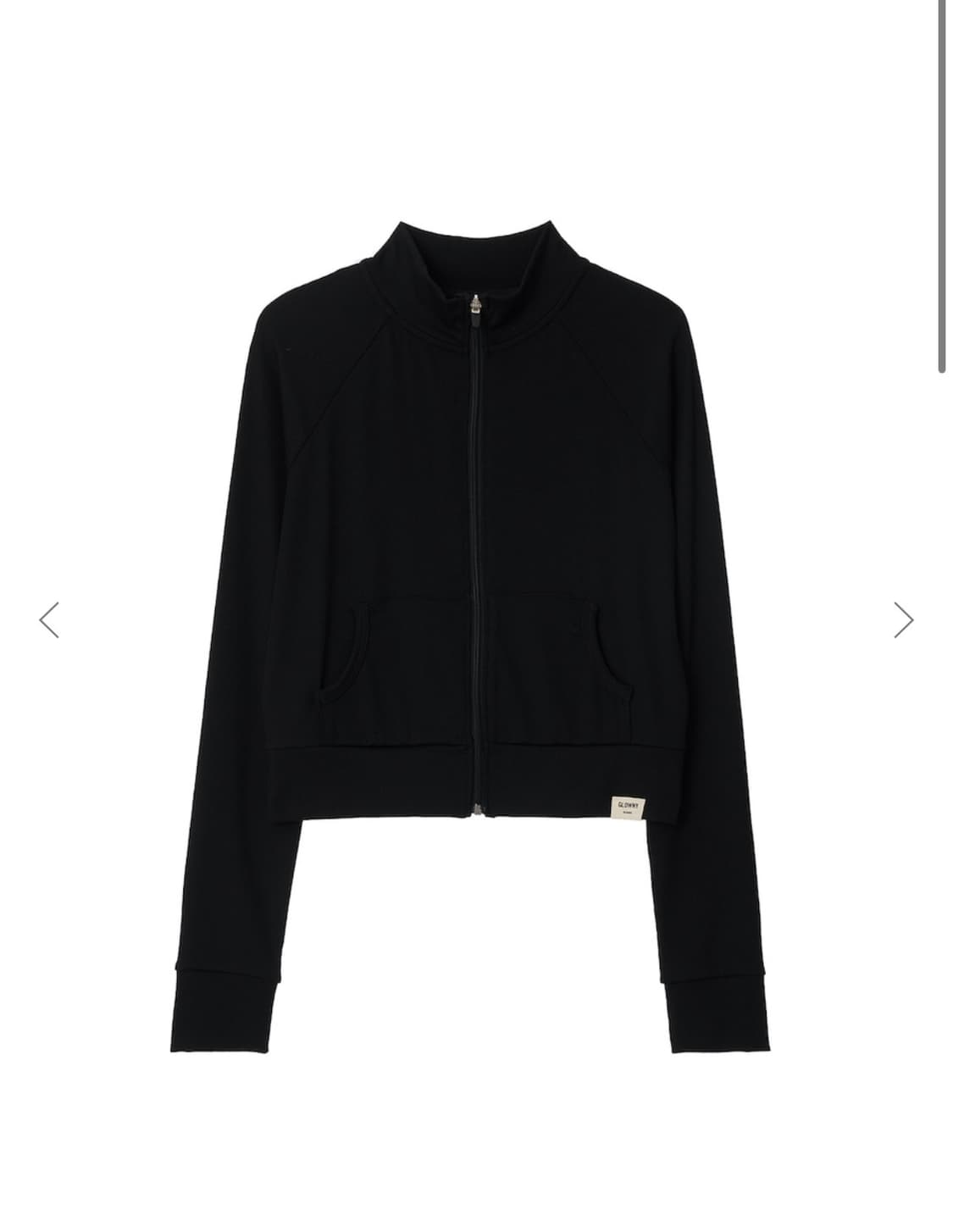 글로니 G CLASSIC RIB TRACK ZIP-UP 블랙 프리 상품이미지4