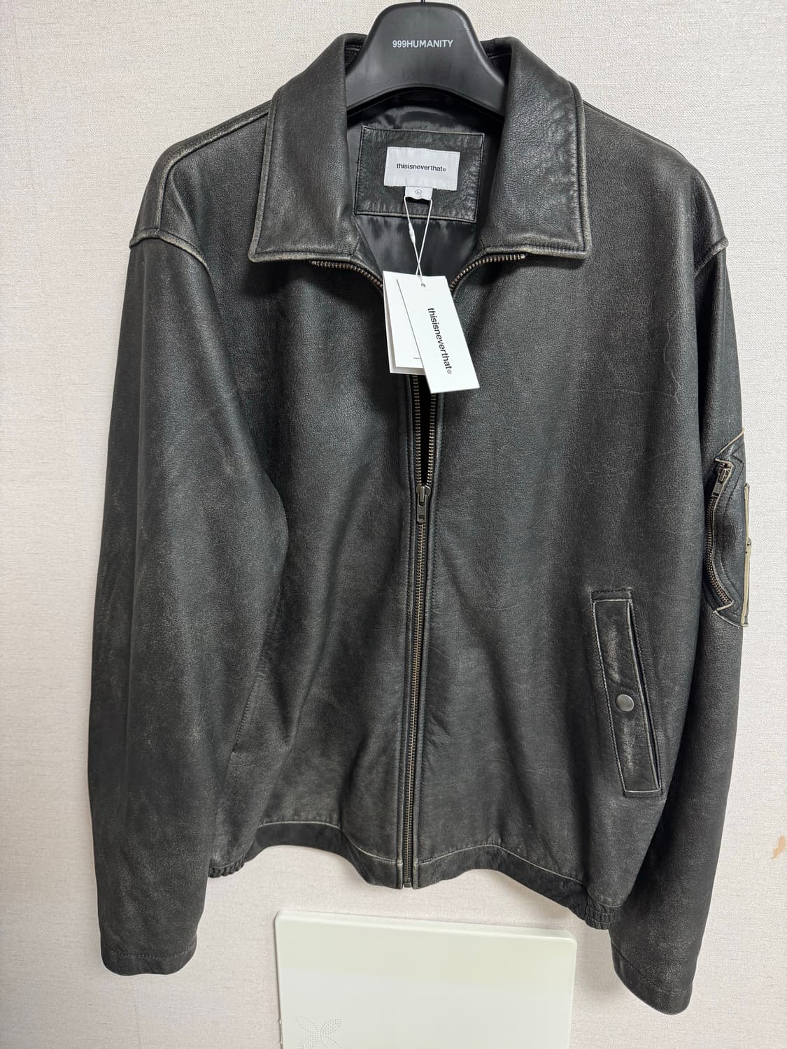 디스이즈네버댓 flight leather jacket L 상품이미지1