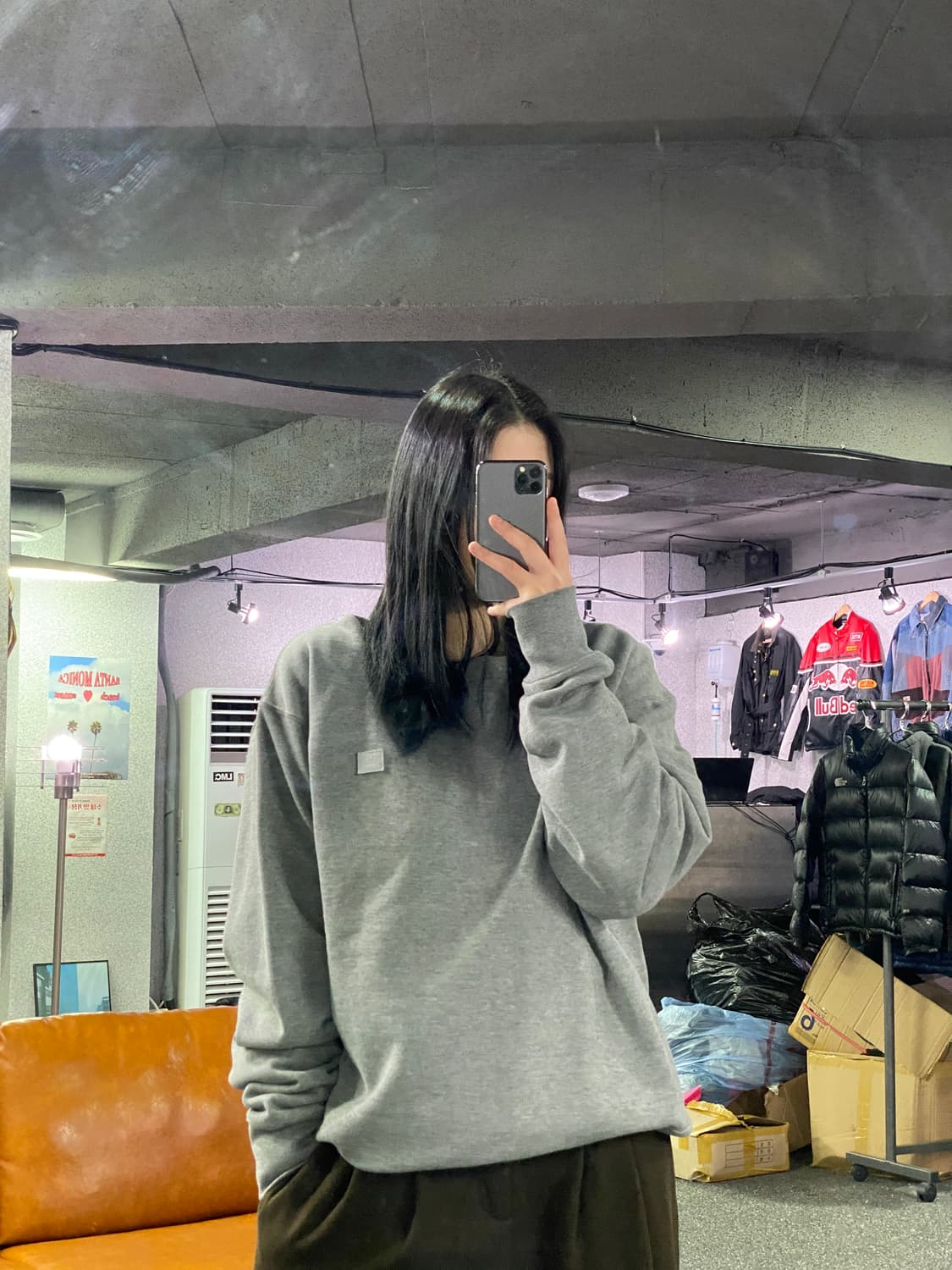 아크네 스튜디오 페이스 패치 맨투맨 B3420 상품이미지1