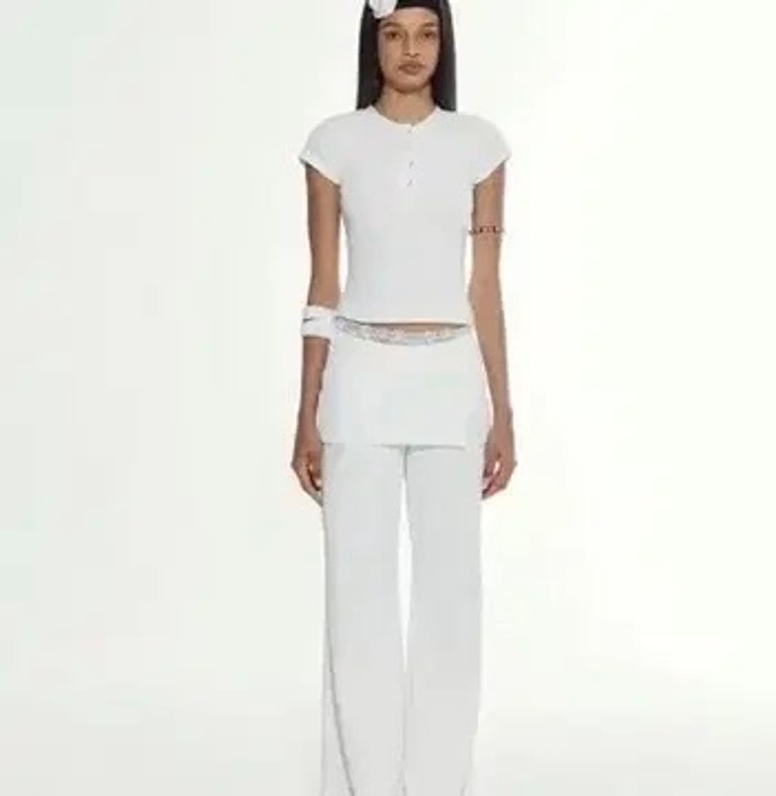 플리즈노팔로우 모모탑 화이트 상품이미지1