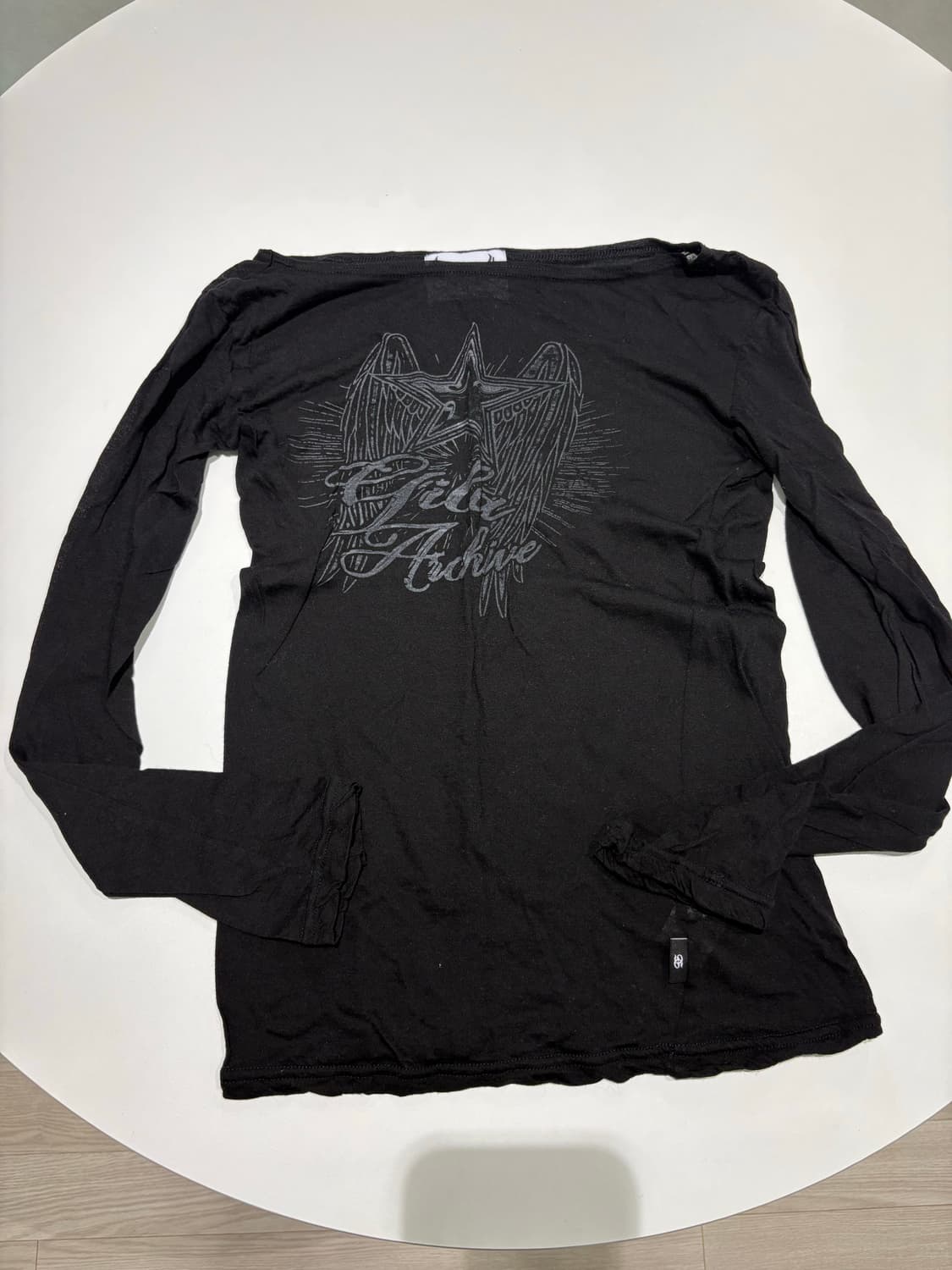 길라아카이브 STAR WING SHEER LONG SLEEVE_BK 상품이미지4