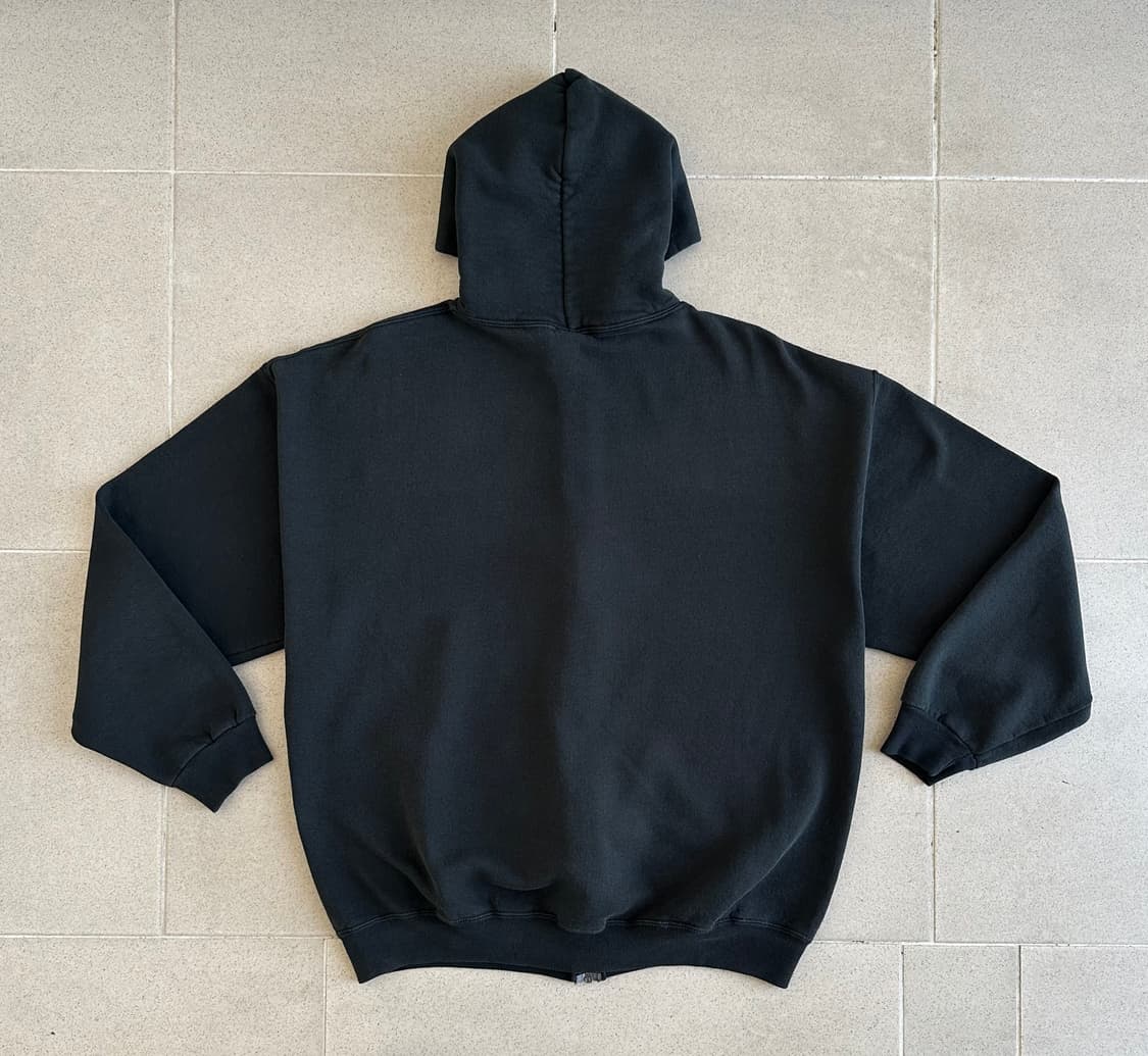 90s 빈티지 러셀 후드집업 블랙 XL 상품이미지2