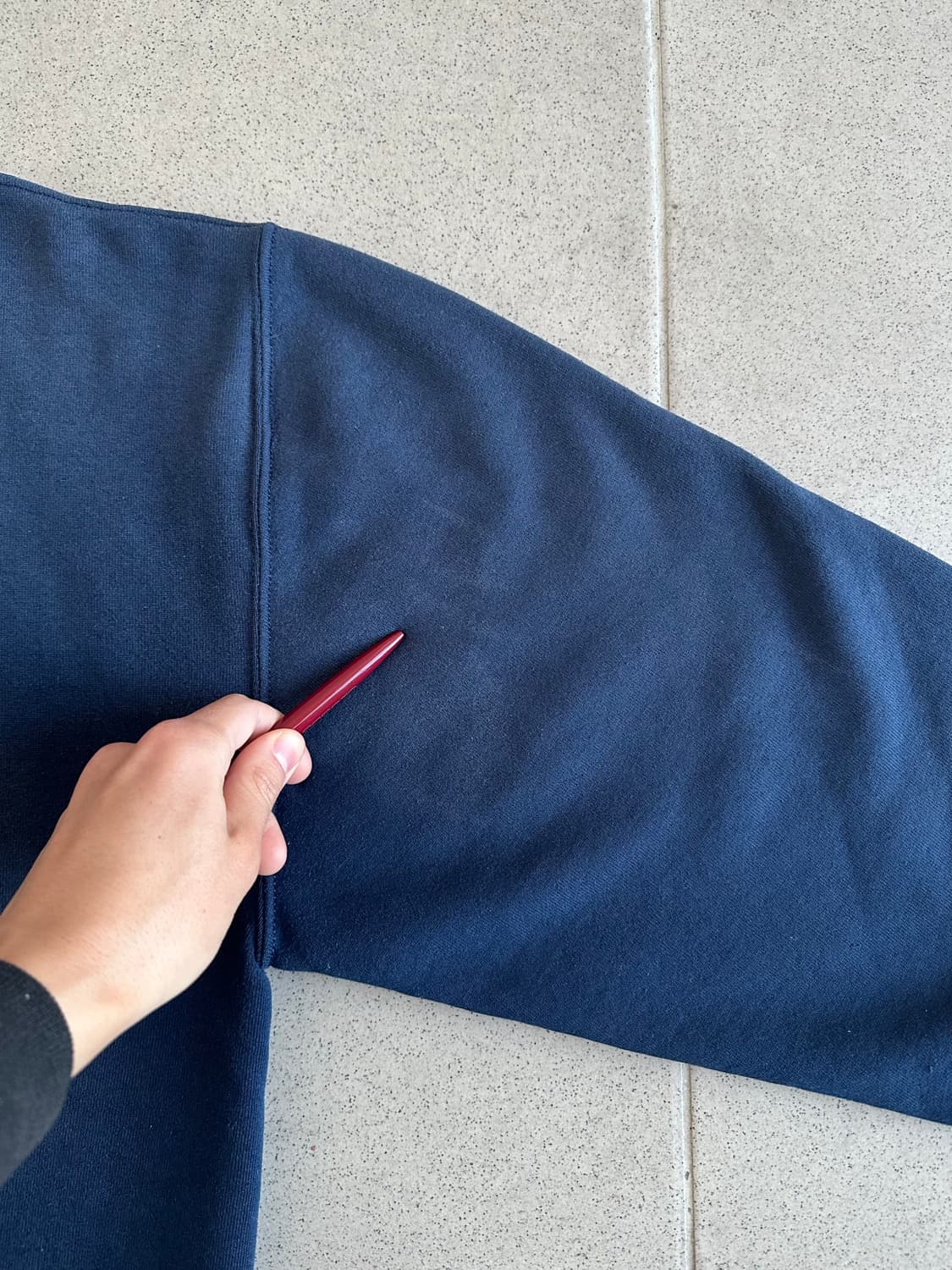 90s 빈티지 러셀 후드집업 네이비 L USA 상품이미지6