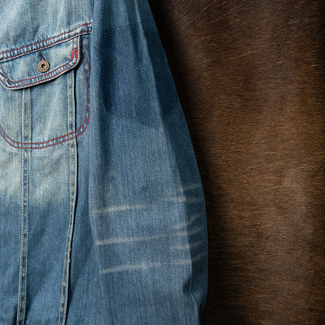 [103] 90s~ 리플레이 REPLAY 드래곤프린팅 데님 트러커 자켓  상품이미지3