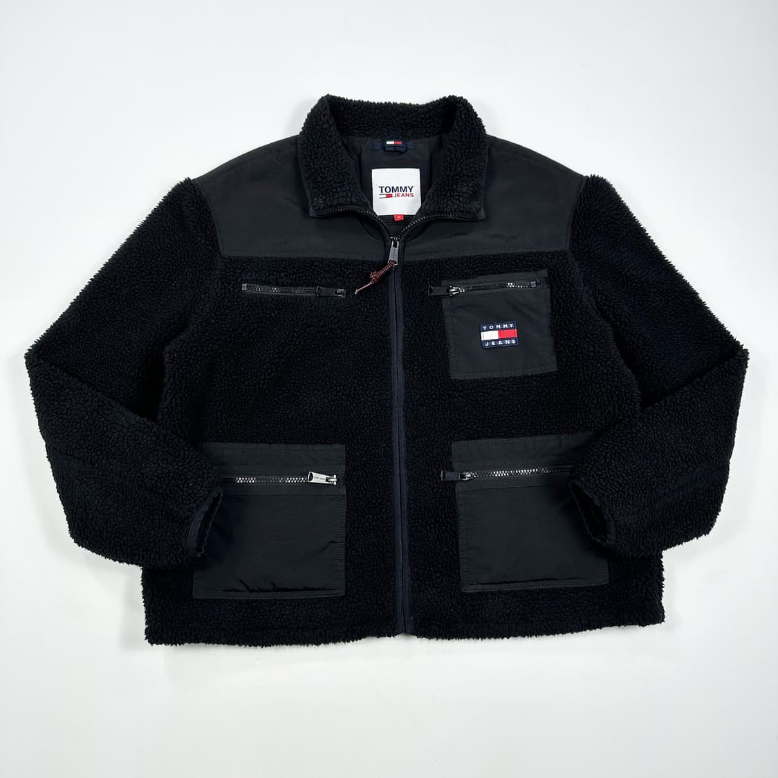 타미힐피거 여성 양털 뽀글이 후리스 블랙 여성M 상품이미지1