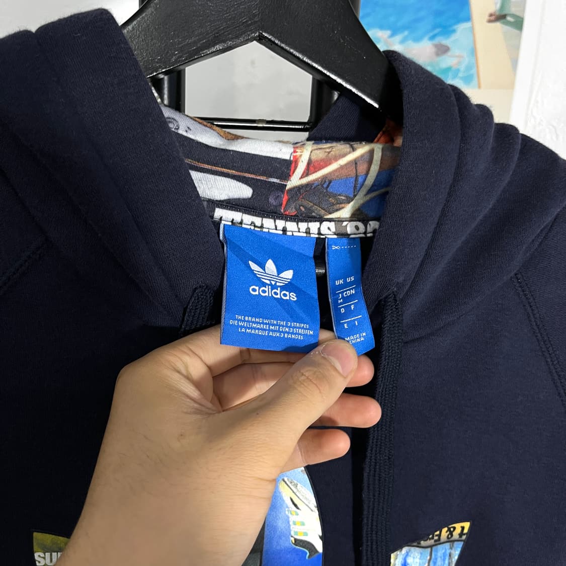 아디다스 로고 프린팅 후드티 상품이미지5