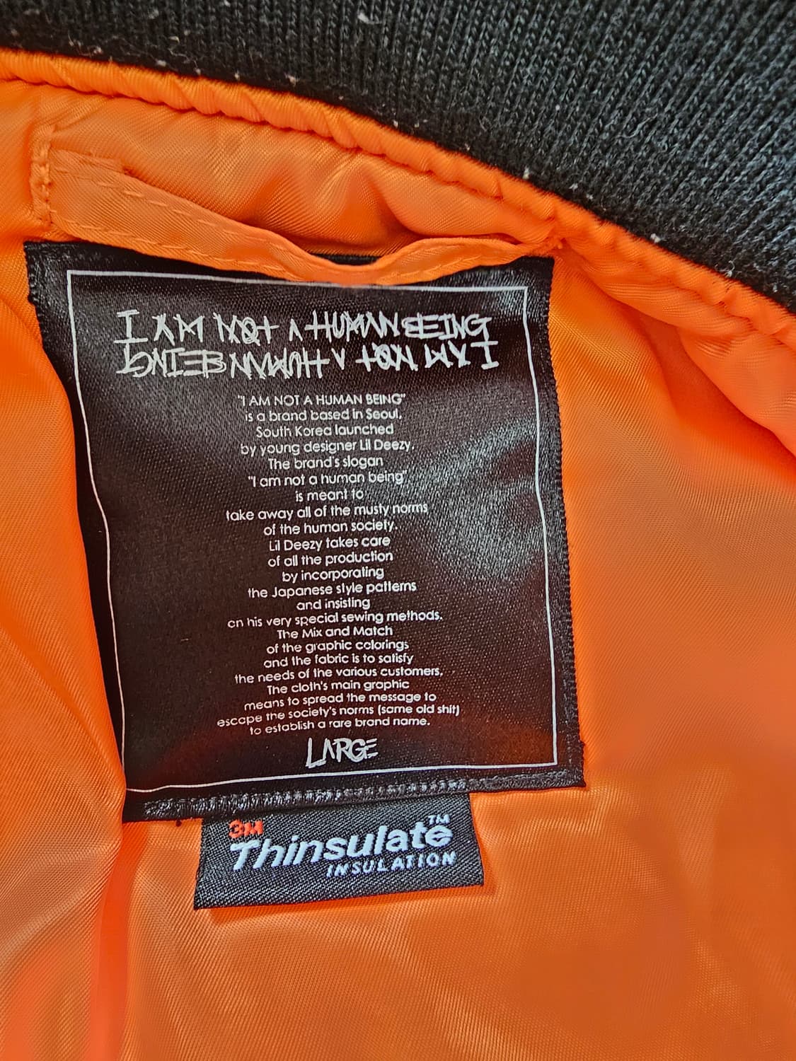 아임낫어휴먼빙 MA1자켓 상품이미지3