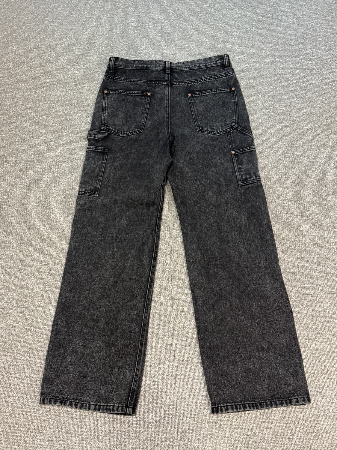 앤더슨벨 에스닉 패치 스트레이트 데님팬츠 M 상품이미지3