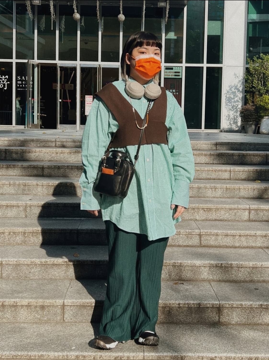 프릭스토어 컬러 스트라이프 빅셔츠 상품이미지1