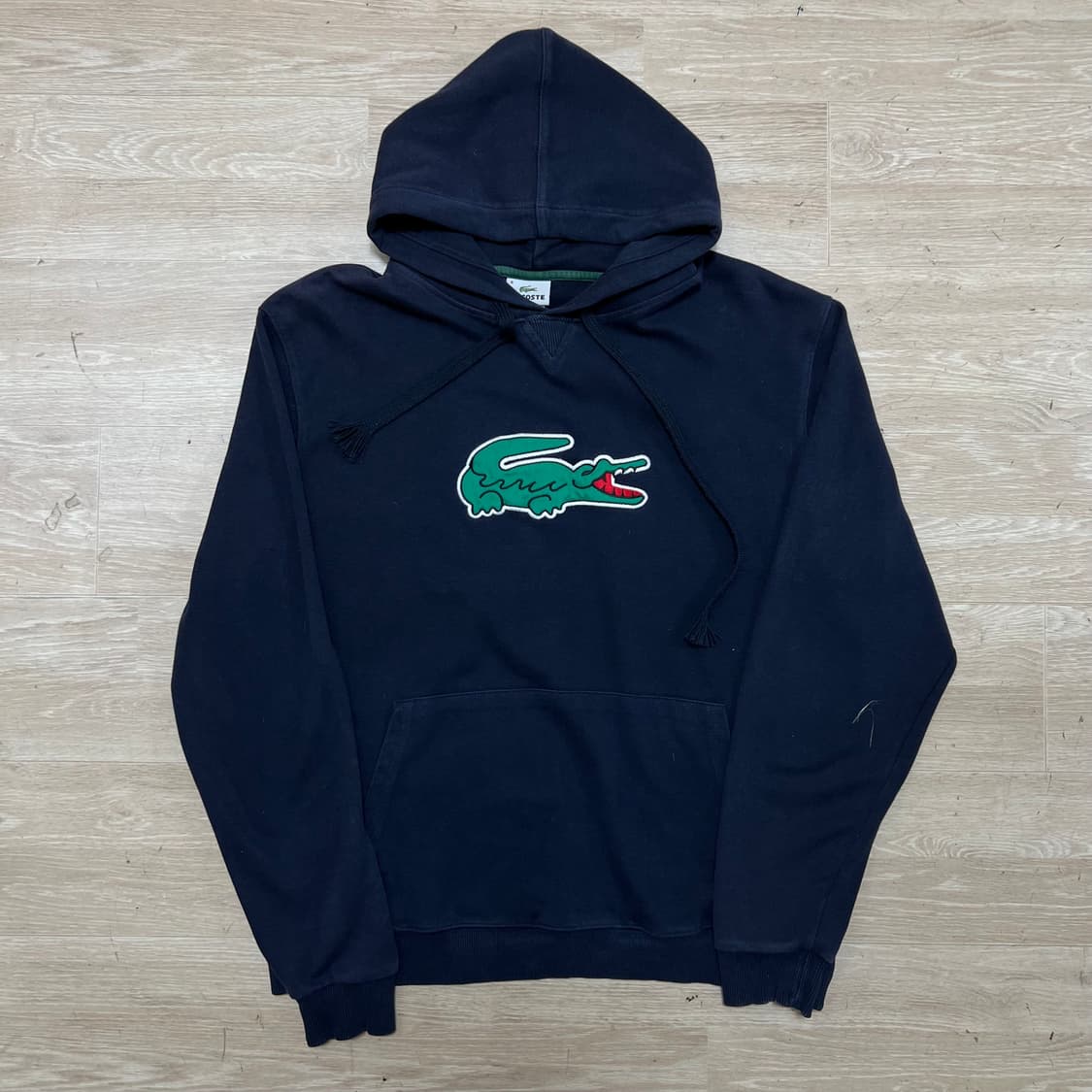 라코스테 빅로고 기모 후드티 [네이비] 4사이즈 상품이미지1