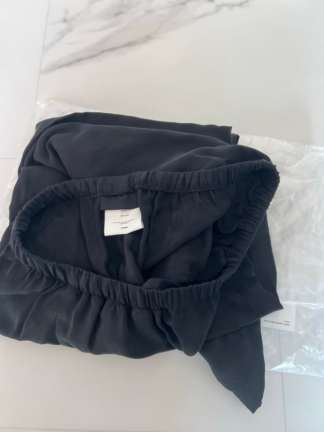 머듈 ramble 팬츠 블랙큐프라 2(새상품) 상품이미지4