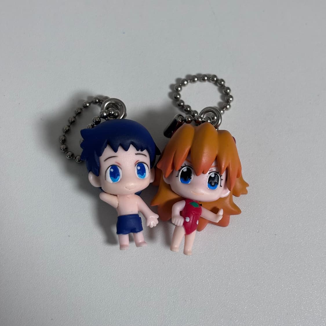 에반게리온 쁘띠에바 스윔수트 수영복 신지 아스카 피규어 키링 상품이미지1