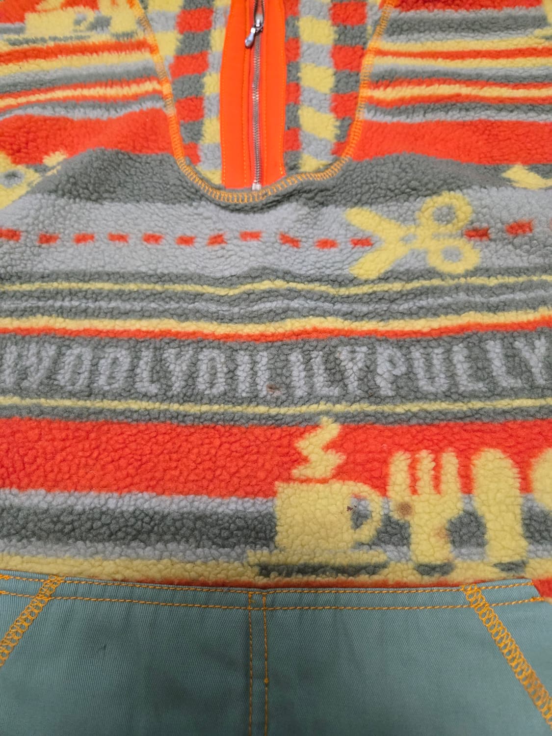 [Oilily] 오일릴리 유니크 패턴 아노락 후리스 하프 집업 상품이미지6