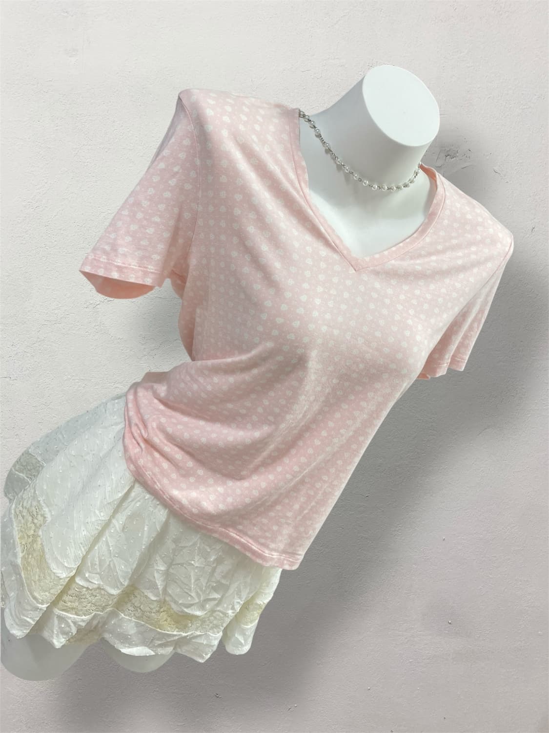 MALO Pink Clover T-Shirt 상품이미지2