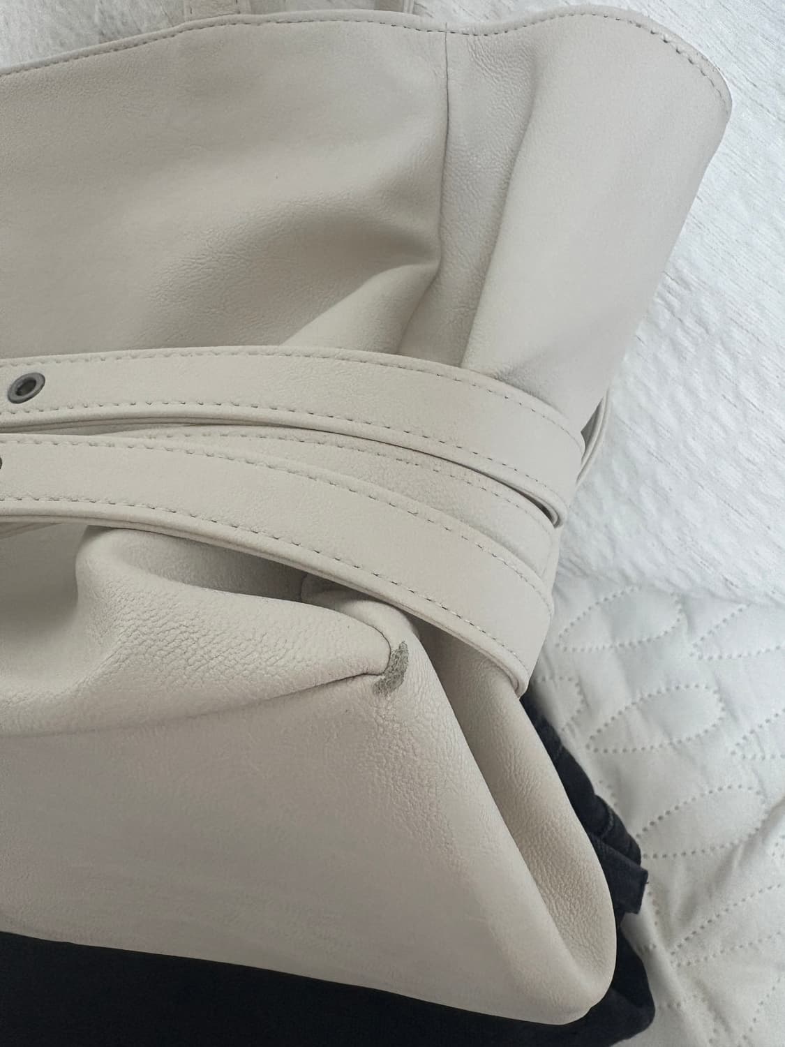 세이모온도 trio belt corset bag M nappa ivory 상품이미지2