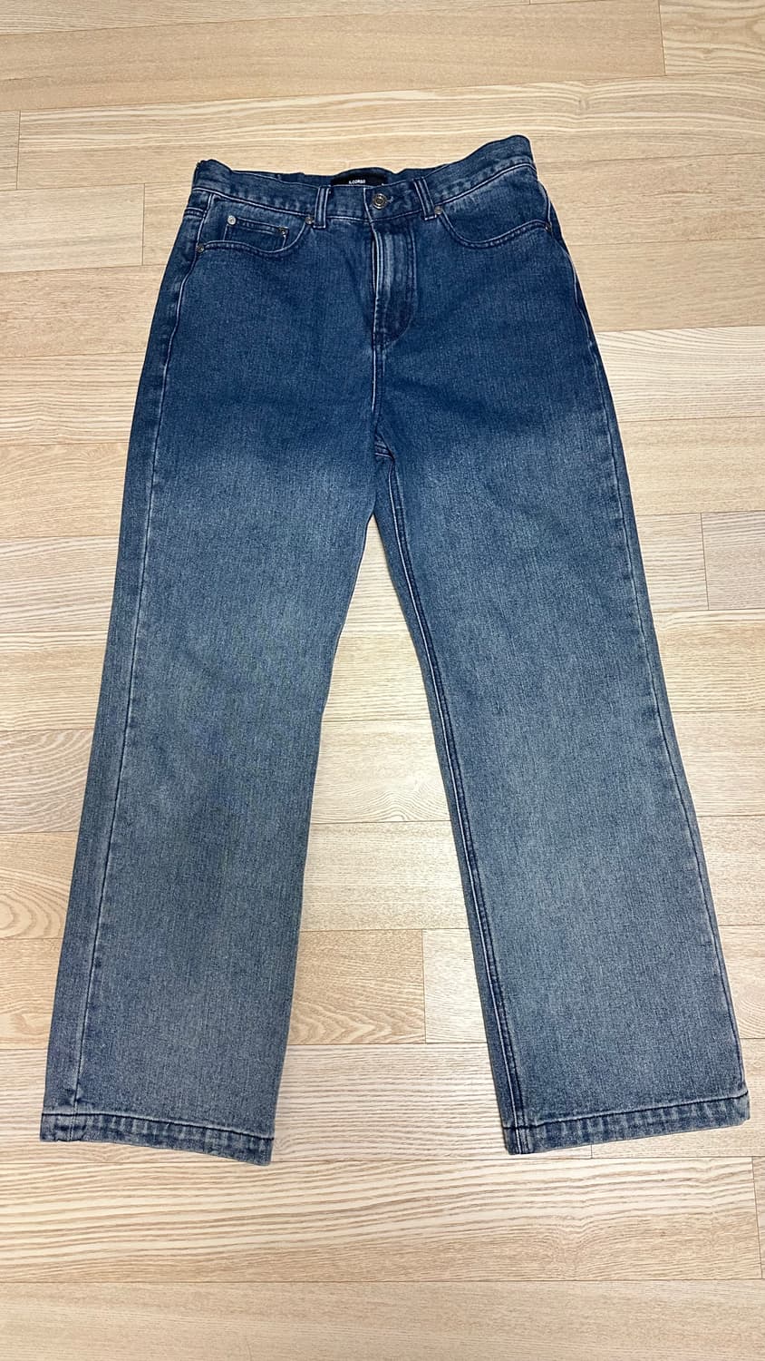 일꼬르소 그라데이션 워싱 데님 팬츠 블루 s사이즈 상품이미지4