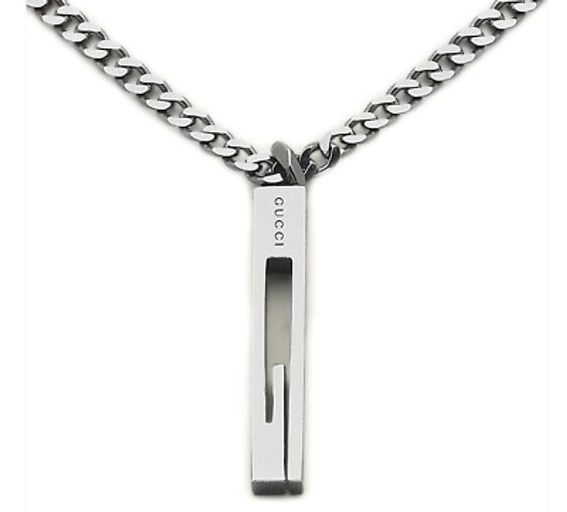 구찌 지 펜던트 실버 바 목걸이 상품이미지5