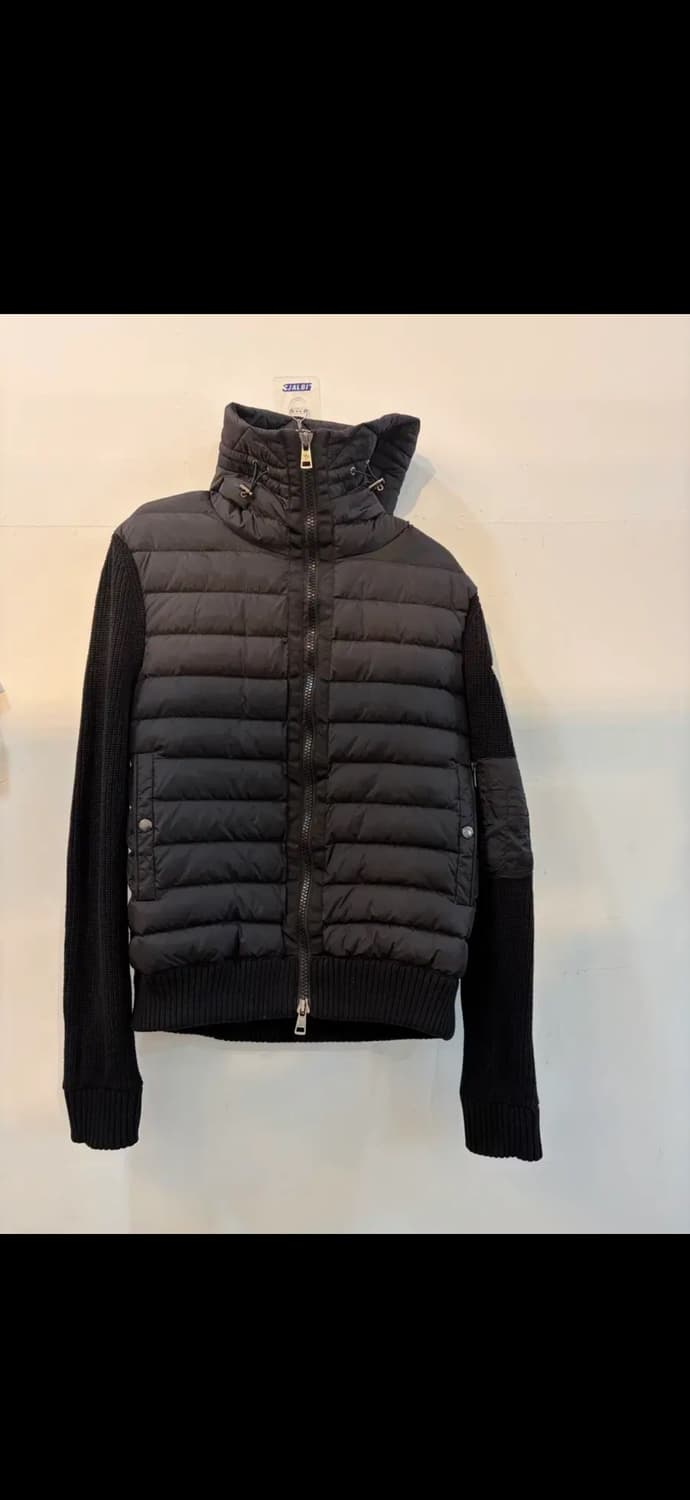 몽클레어 블랙 패딩 니트 가디건 상품이미지2