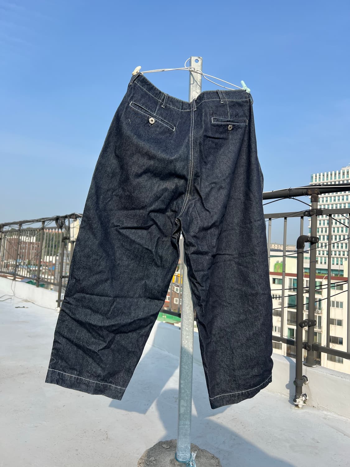 더만 데님 워커 팬츠 벌룬핏 상품이미지5