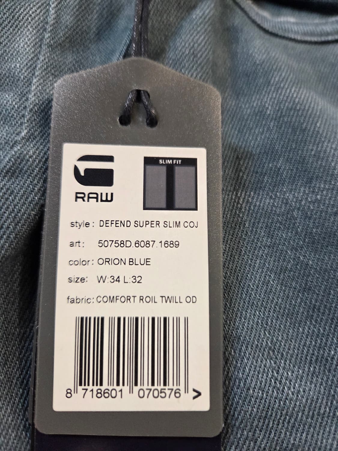 G스타 로우 데님 바지 (W34/L32) 상품이미지6