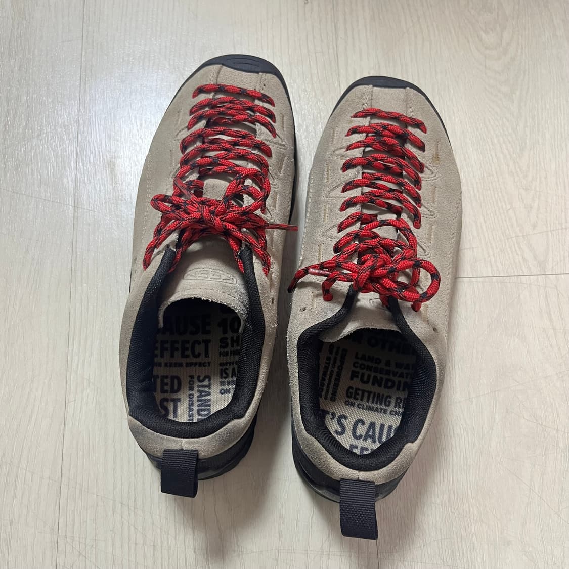 (W) 킨 재스퍼 스웨이드 스니커즈 실버 밍크 상품이미지1