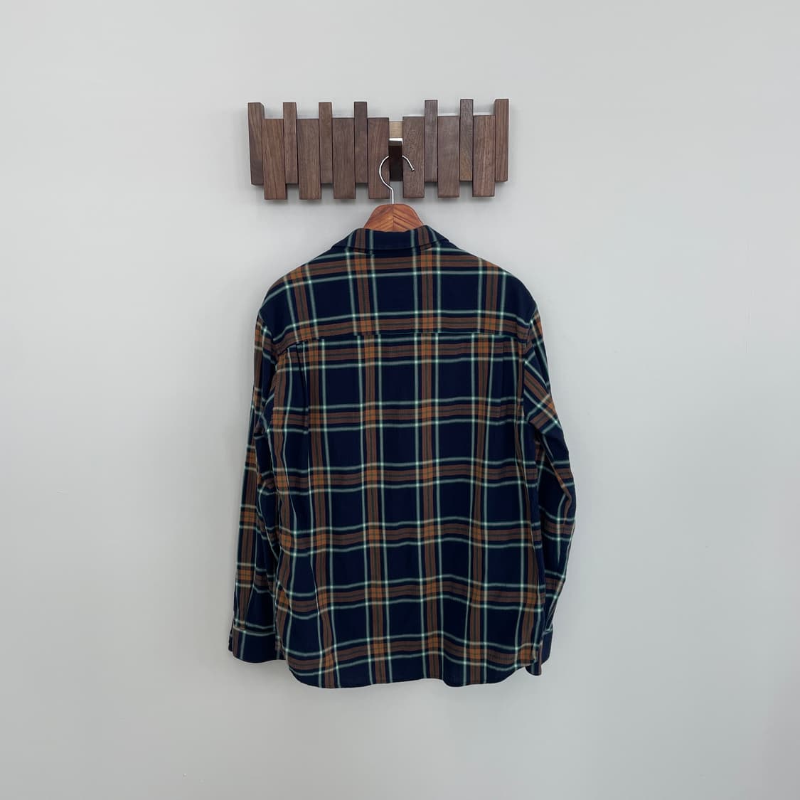 솔리드옴므 체크 쿼터 버튼 셔츠 상품이미지2