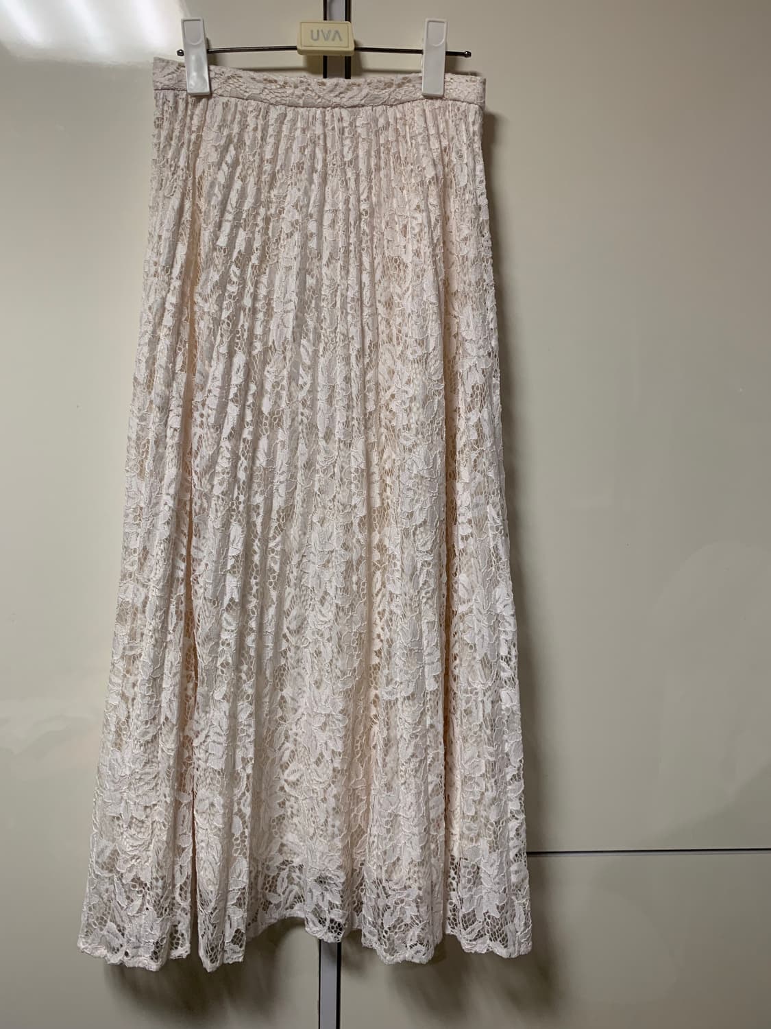 Opaqueclip 레이스 플리츠 롱스커트  상품이미지2