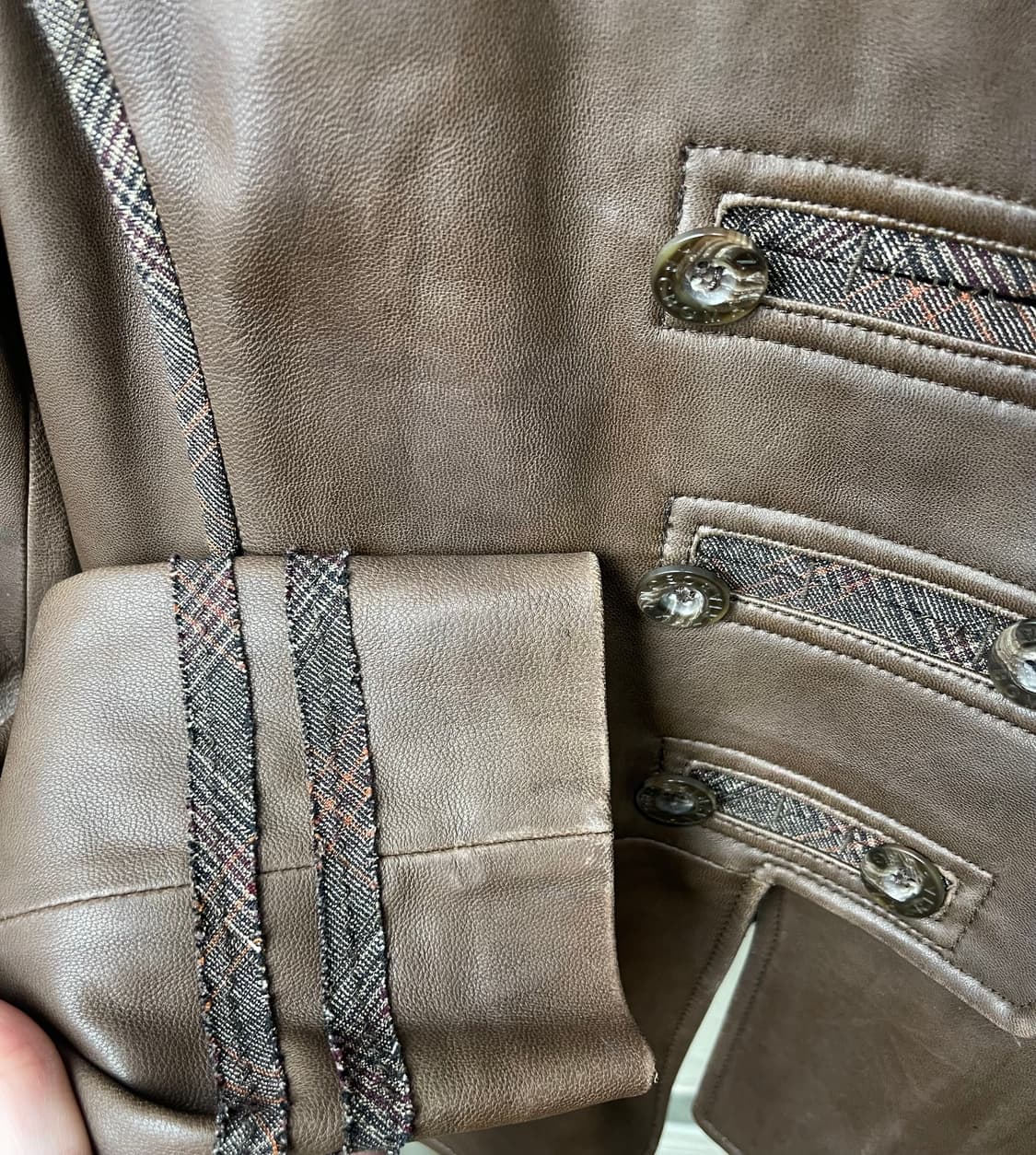 [S] BCBGMaxAzria 양가죽 자켓|| 브라운 상품이미지6