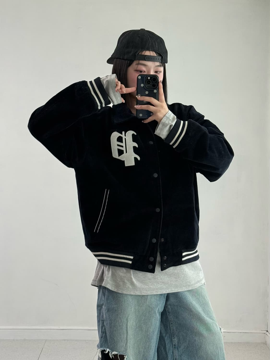 파르티멘토 네이비 코듀로이 자켓 상품이미지2