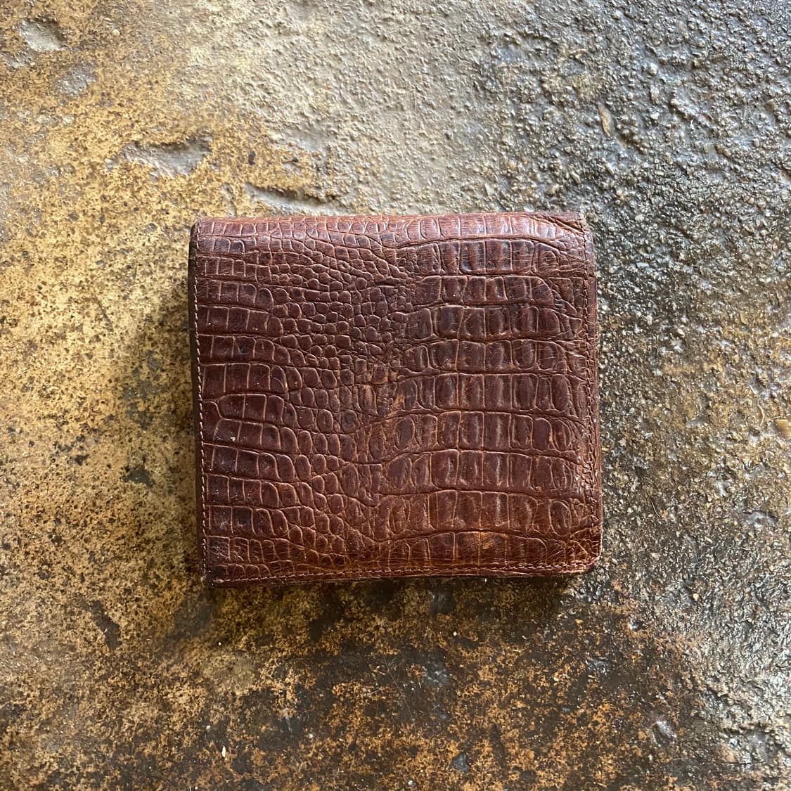 꼼데가르송 브라운 크로커 반지갑 상품이미지6