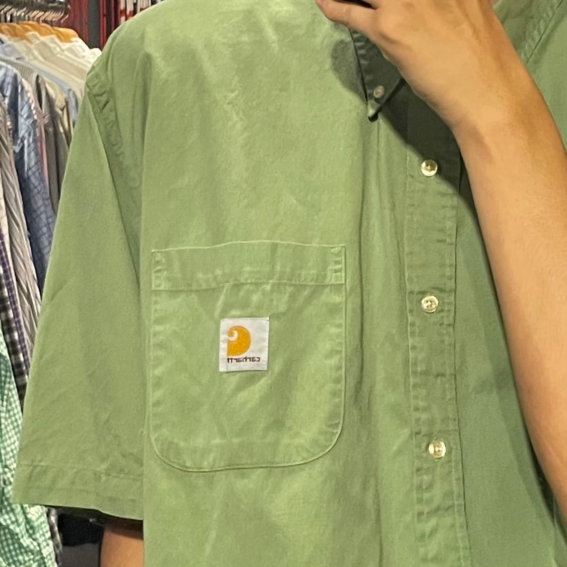[IM] carhartt 칼하트 녹차 반팔셔츠 상품이미지5