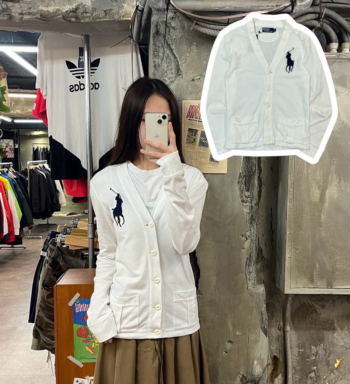 폴로 빅포니 코튼 가디건 상품이미지2