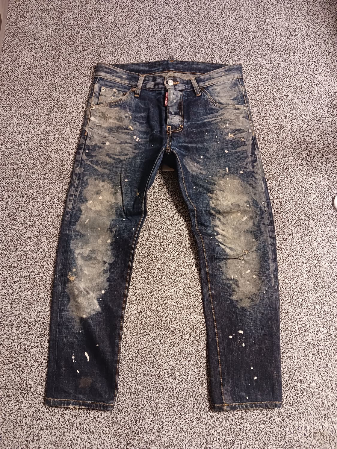 디스퀘어드2 페인트  쿨가이 체인 남성 데님팬츠 상품이미지1