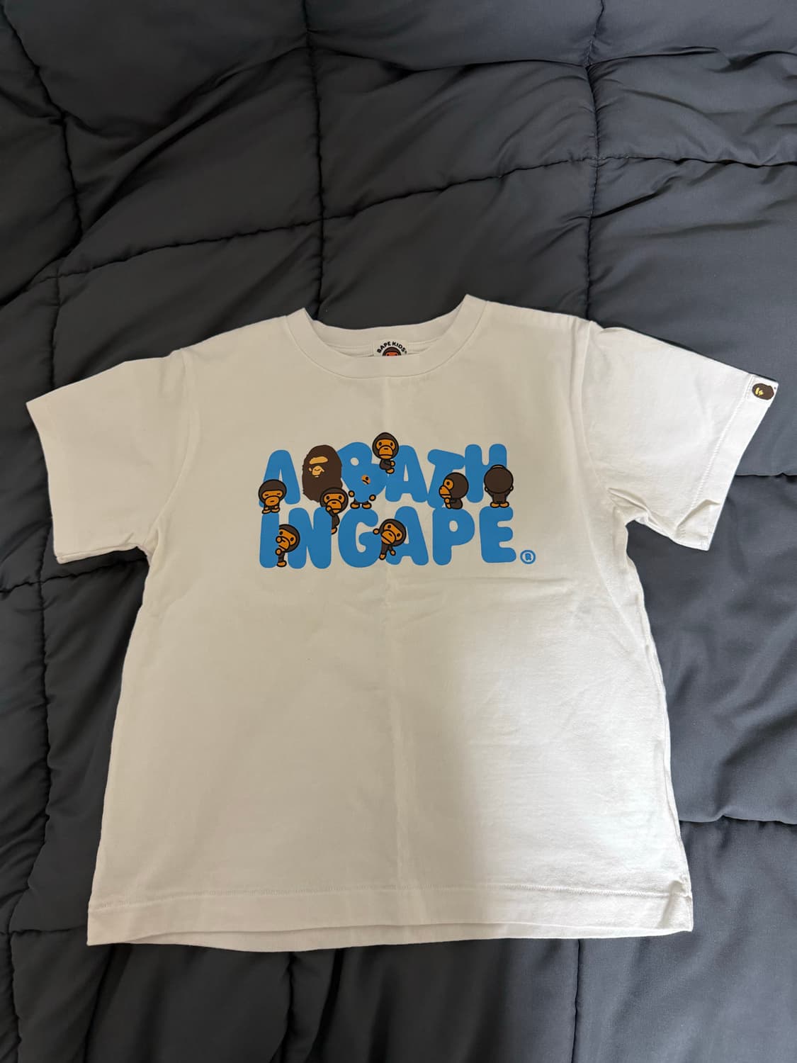 정품) 베이프 마일로 티셔츠 화이트  상품이미지1