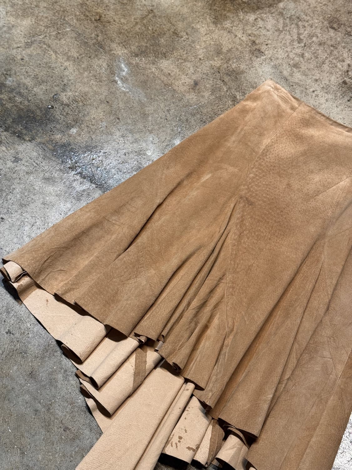 24inch ) JPN Leather Flare Skirts 상품이미지3