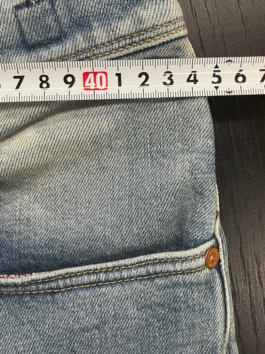 인코텍스 INCOTEX 테이퍼드 데님 33사이즈 (새상품) 상품이미지6