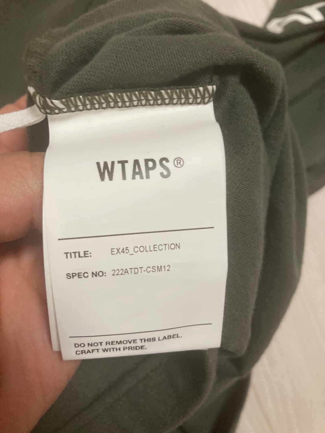 더블탭스 WTAPS 롱슬리브 팝니다 상품이미지5