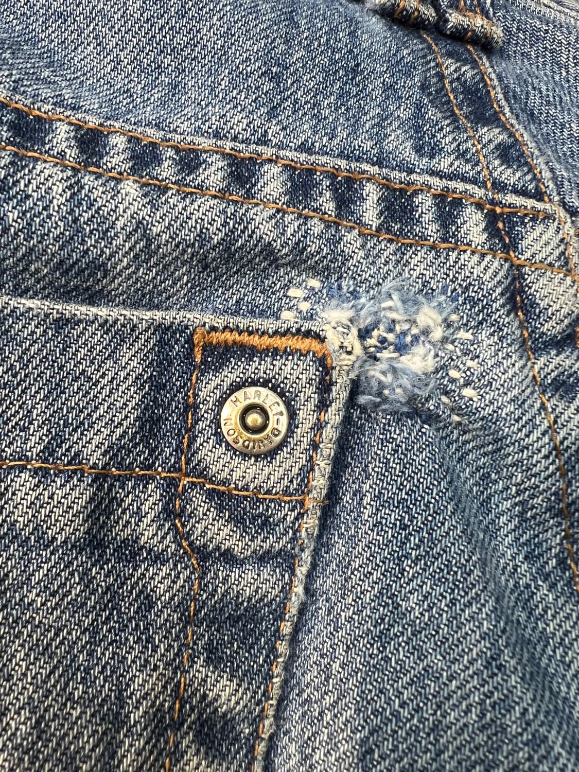 할리데이비슨 바이커 데님 팬츠 상품이미지7