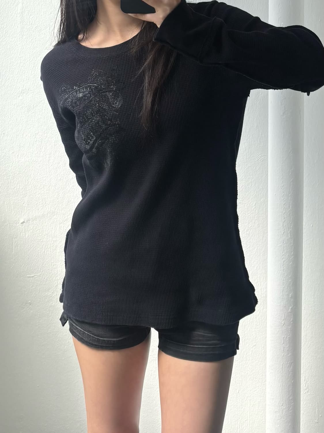 Buckaroo Black Waffle Long Sleeve 상품이미지3