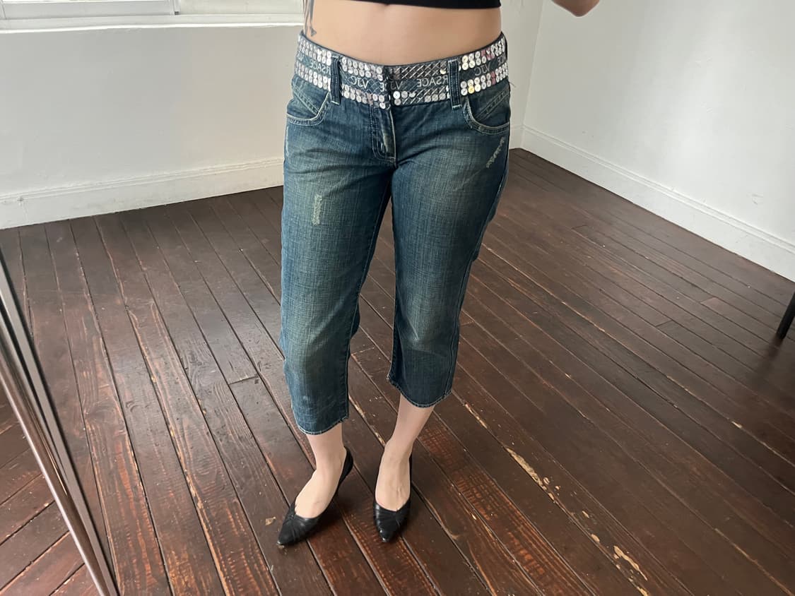 베르사체 스팽글 데님진 상품이미지4