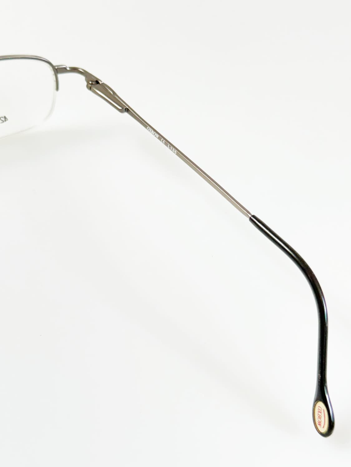 90s OXBOW 스퀘어 메탈 반무테 빈티지 안경 상품이미지6