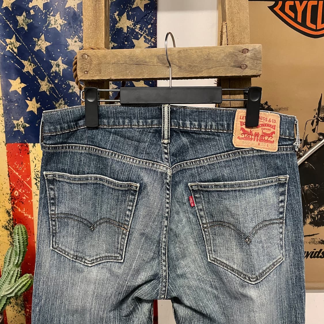 리바이스 559 빈티지 워시드 스트레이트 데님 팬츠 상품이미지4