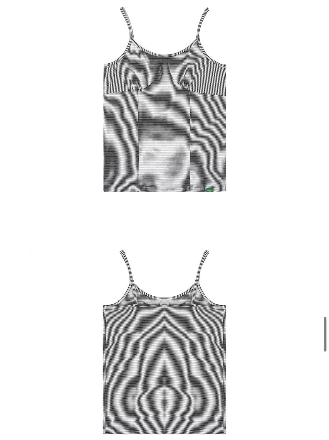 (설명필독) Paneled stripe sleeveless_White 상품이미지3