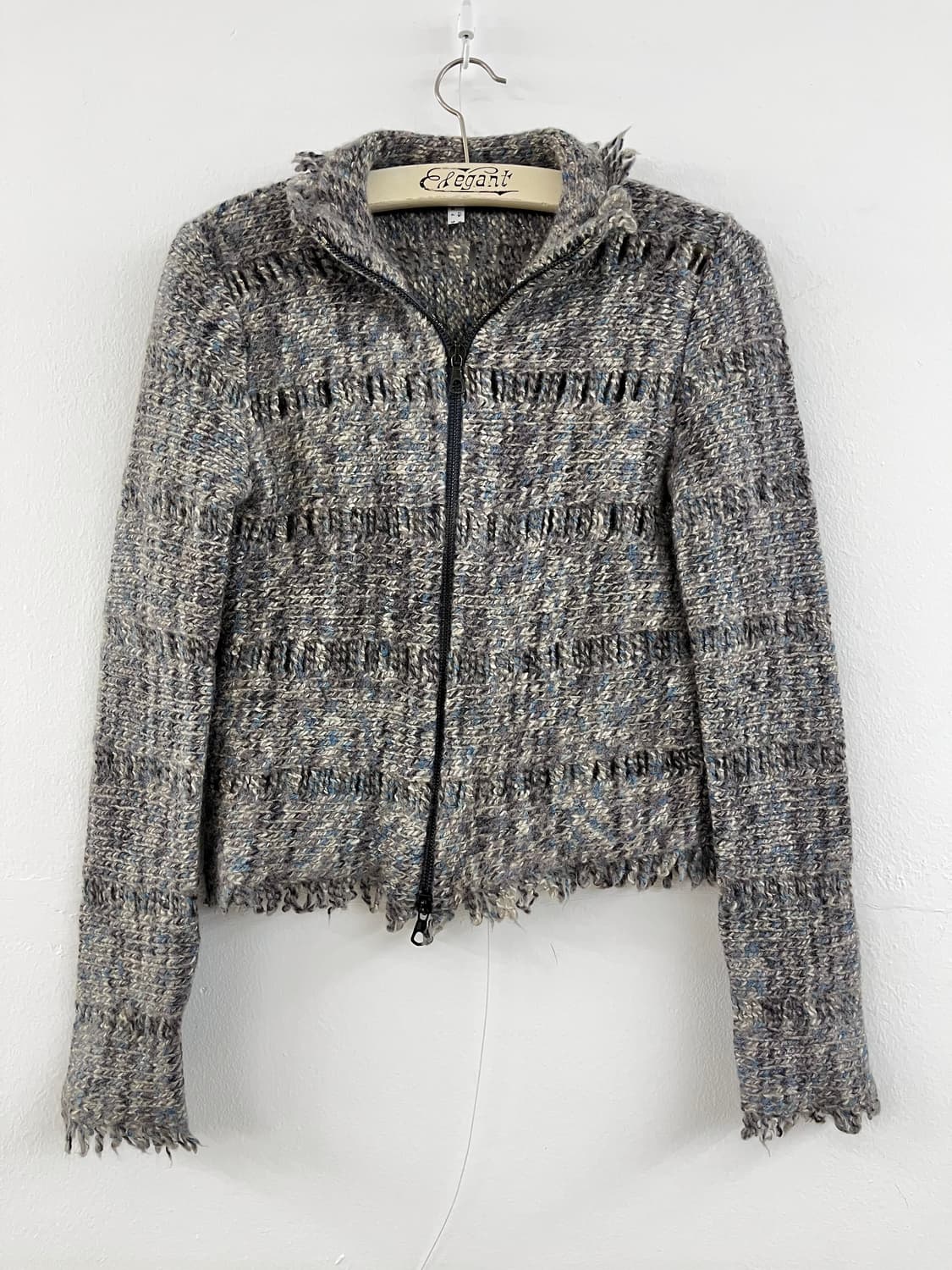 90s 빈티지 엠포리오 아르마니 니트 집업 자켓 상품이미지2