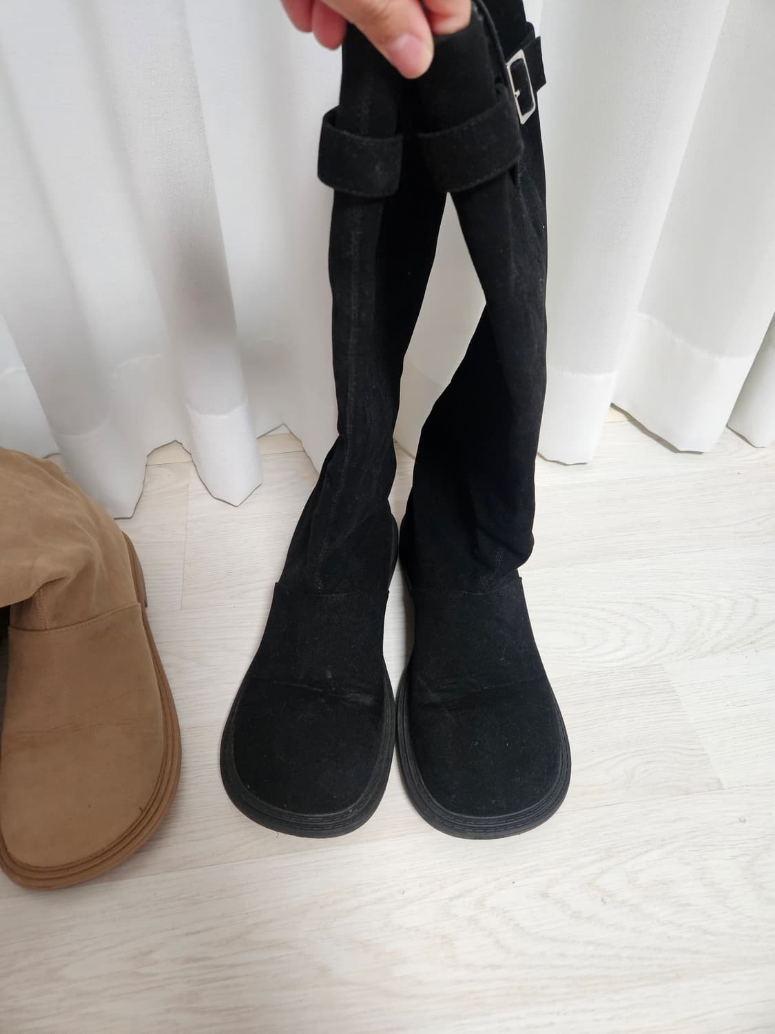 스웨이드 버클 롱부츠 245mm 상품이미지9